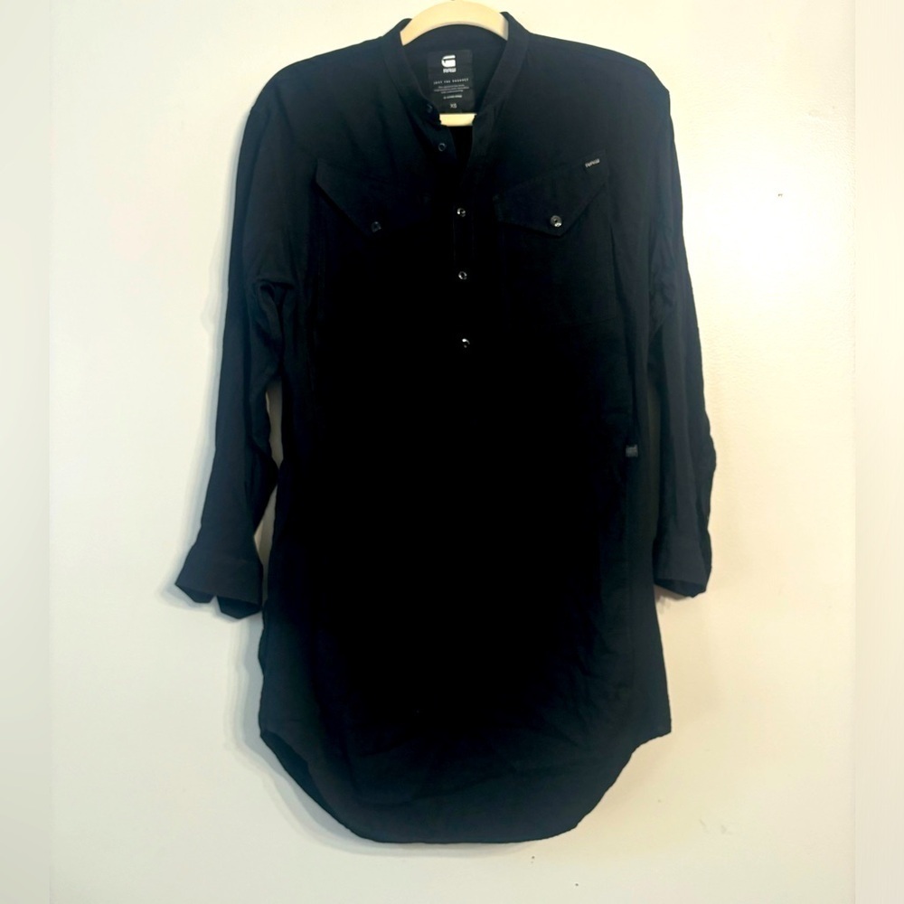 G-Star black shirt dress long sleeves